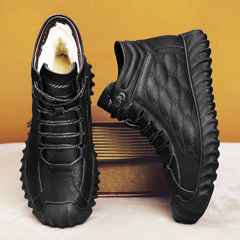 🔥 【50% de descuento por tiempo limitado】Zapatillas de invierno para hombre 2025, con forro cálido, suela gruesa y diseño suave y cómodo.