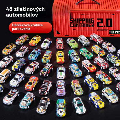 🎁【Zľava 50 % na obmedzený čas】 Horúci hit roku 2025 – 48 mini autíčok s naťahovacou funkciou a vstavanou garážou