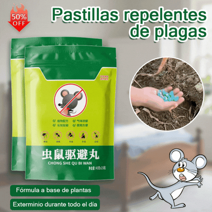 【Compra 5 y llévate 5 gratis, precio súper bajo – 🔥 últimos 3 días】Pastillas potentes antirratones y antipolillas, con ingrediente de flor de cristal.