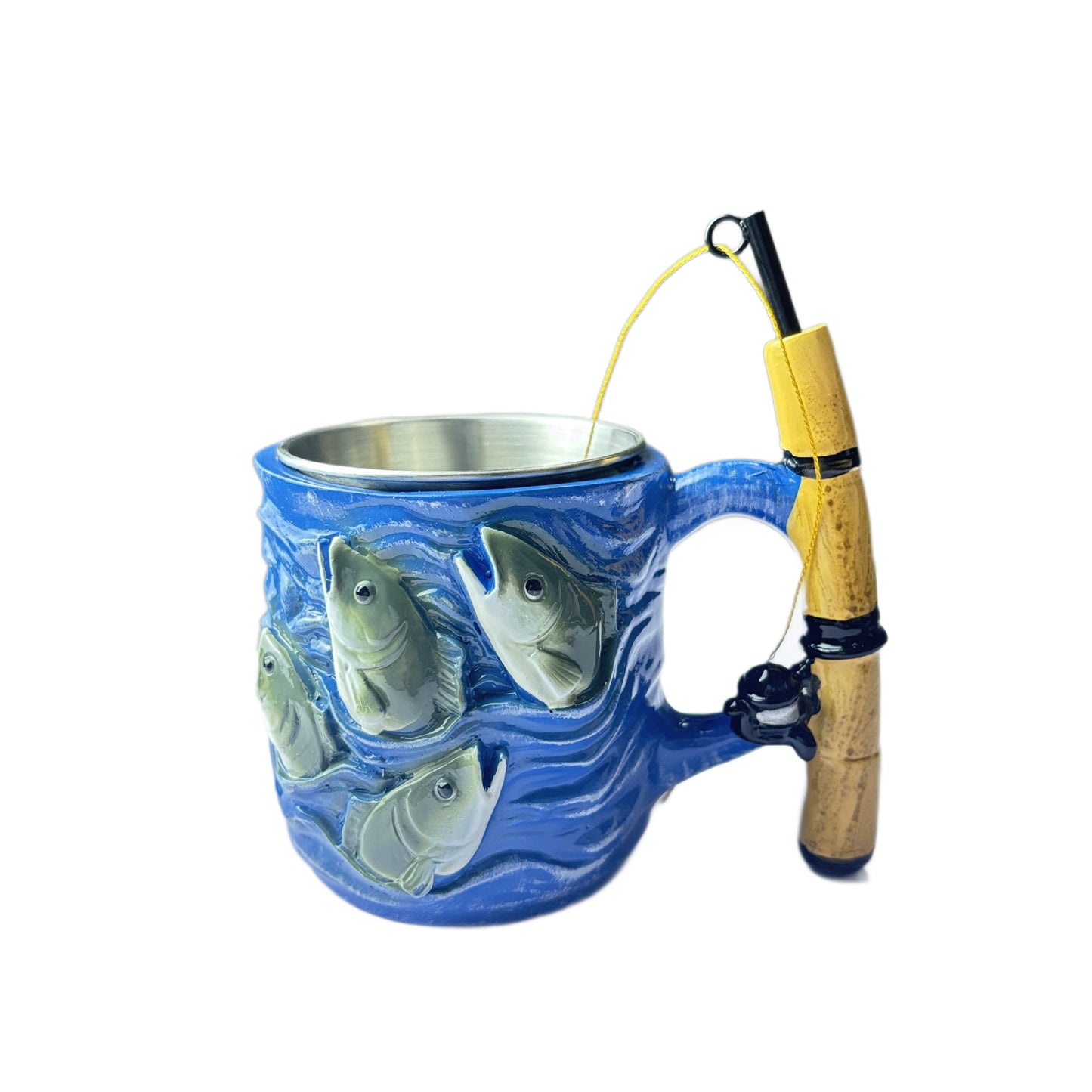 🎁☕ 【Kúpte 1 a získajte 1 zadarmo】Nový keramický hrnček v tvare rybárskeho vlasca