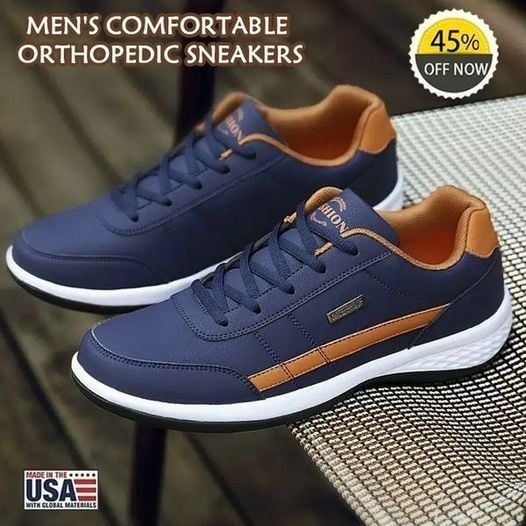 ✨40%OFF✨【38-48】2024 nuevas zapatillas de deporte de cuero cómodas para hombre
