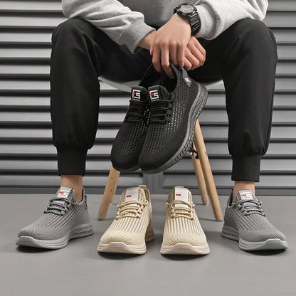 🔥👟【39-44】Zapatos casuales para hombre, cómodos, transpirables, de malla, antideslizantes y a la moda.
