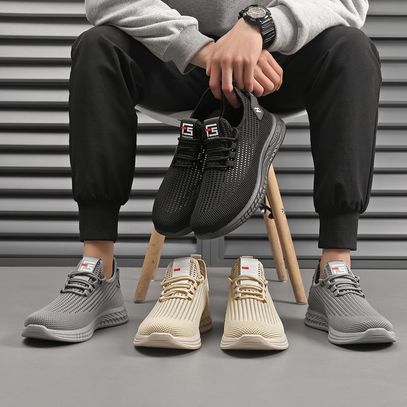🔥👟【39-44】Nový štýl, pohodlné a priedušné sieťované nekĺzavé módne módne topánky na voľný čas pre mužov
