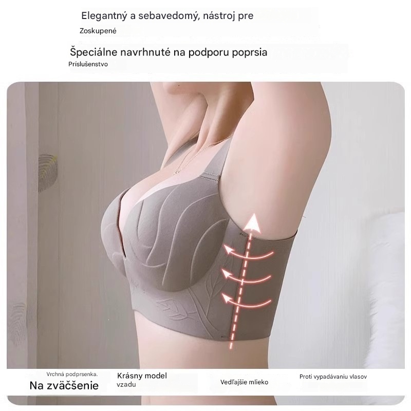 【Kúpte 1 a získajte 1 zadarmo】【2 kusy】 Nová dámska podprsenka pre väčšie veľkosti, pohodlná, podporná, tlmiaca nárazy a s push-up efektom.
