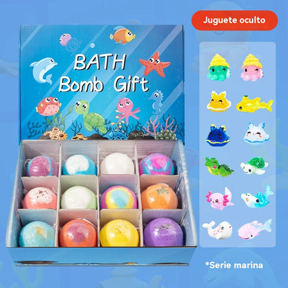 [⏰ Časovo obmedzená zľava - 50 %] 🛁 Guľôčky do kúpeľa v tvare morských živočíchov (balenie 12 kusov)