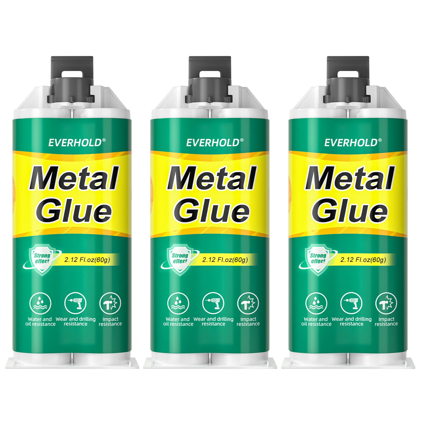 【Juego de 3 piezas】 28 € 🔥🛠️Pegamento reparador de metal AB de alta resistencia