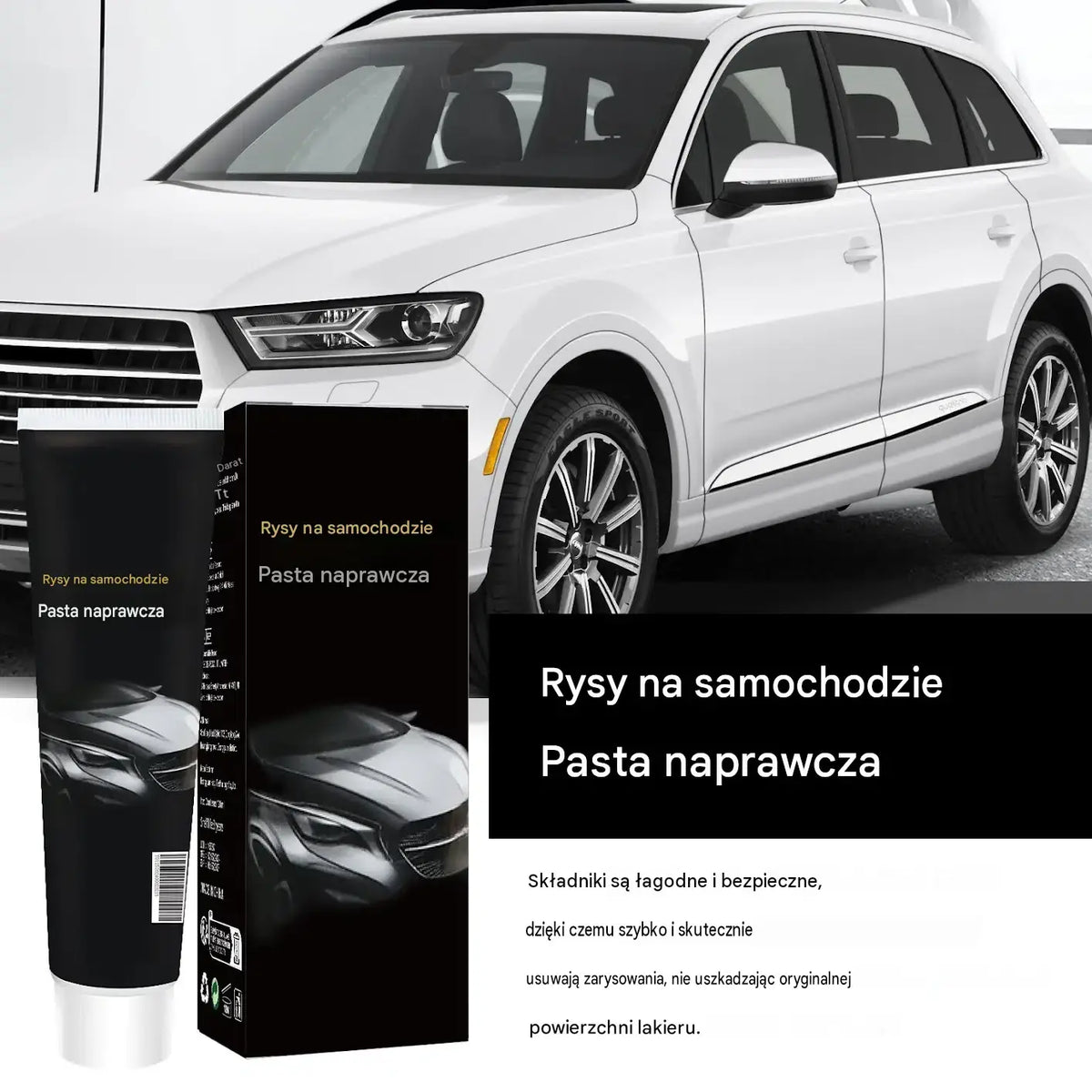 🔥Kup 1, a 1 dostaniesz gratis🔥🚗💨Pasta do naprawy zarysowań samochodowych, naprawa lakieru, polerowanie i renowacja.