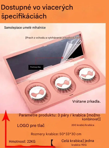 👁️✨Opakovane použiteľné samolepiace umelé mihalnice – nie je potrebné lepidlo, stačí jemne pritlačiť. Prirodzene natočené, opakovane použiteľné a ľahko odstrániteľné. Vaša nová kráska, ktorú musíte mať! 💕🌸