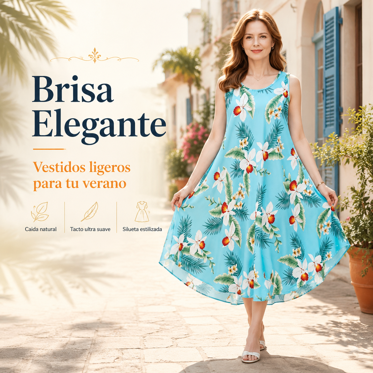 【S-XXL】Nuevo vestido sin mangas con estampado retro para mujer en tallas grandes
