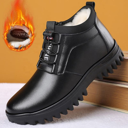 🔥🥾【Oferta por tiempo limitado -50%】Zapatos de hombre para otoño e invierno con forro de terciopelo y acolchado