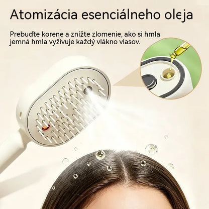 ⚡💨 Elektrický rozprašovač s masážnym hrebeňom a vankúšikom