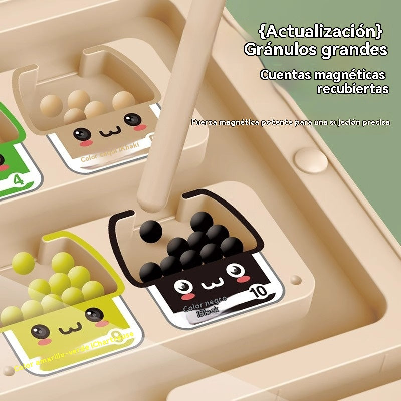 🎁🧒【Descuento por tiempo limitado -50%】Labertinto magnético de madera más vendido, juguete educativo y manual para niños.