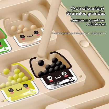🎁🧒【Descuento por tiempo limitado -50%】Labertinto magnético de madera más vendido, juguete educativo y manual para niños.