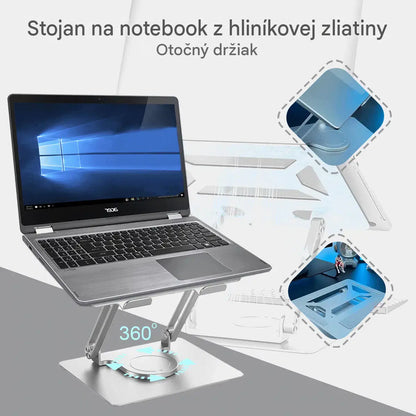 💥💻Stojan na notebook, otočný stojan z hliníkovej zliatiny