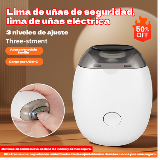 💅 ✨ 【Compra 1 y llévate 1 gratis】Nuevo limador de uñas eléctrico para bebés, silencioso y seguro, cuidado suave