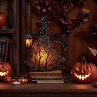 🧙‍♀️ 【50% popusta】Jedinstvena dekorativna stolna lampa u obliku vještice za Noć vještica