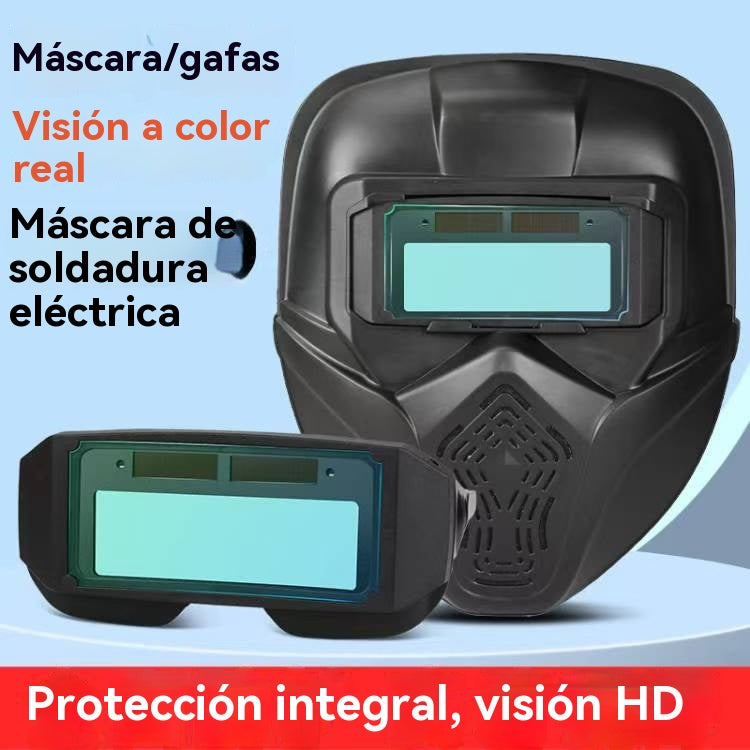 🛡️🔥【Descuento del -50%】Mascarilla + gafas 2 en 1: colores reales, protección total