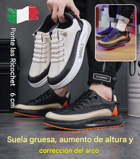 【39-44】2025 calzado deportivo para hombre de cuero genuino de alta calidad, suela suave antideslizante