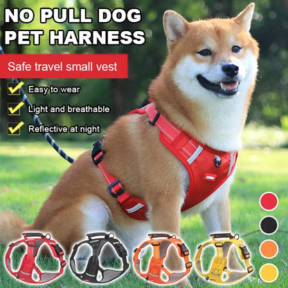🐶【5-30KG】Szelki dla psa z systemem No-Pull dla zwierząt domowych