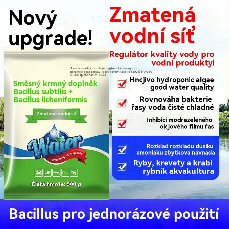 🐟🌊🔬 500g Premium Proszek do Oczka Wodnego | Preparat do Oczyszczania Wody i Kontroli Glonów 🐟🌊🔬