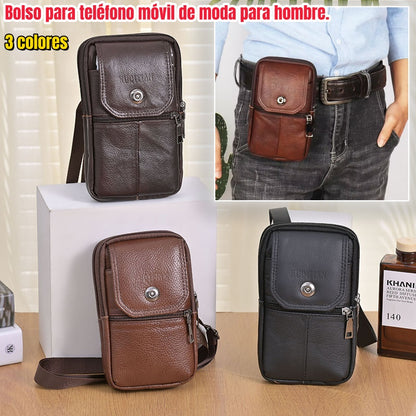 🔥🔥【50% de descuento por tiempo limitado】Bolso portátil para hombre, diseño híbrido (crossbody y bandolera)