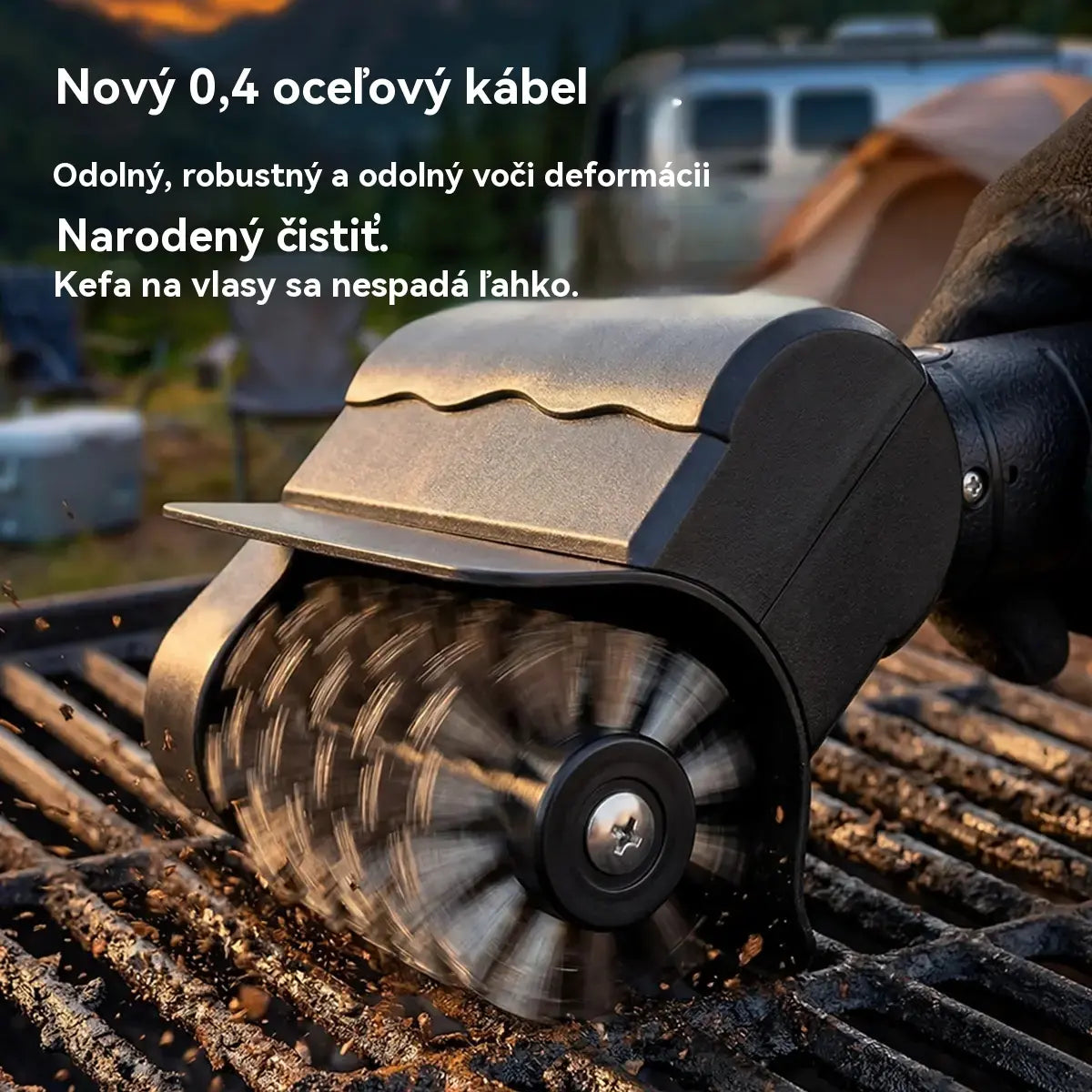 🔋🧹 Bezdrôtová elektrická čistiaca kefa na gril – lítiová batéria, multifunkčná a ľahko použiteľná 🔥🍖