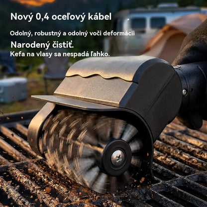 🔋🧹 Bezdrôtová elektrická čistiaca kefa na gril – lítiová batéria, multifunkčná a ľahko použiteľná 🔥🍖