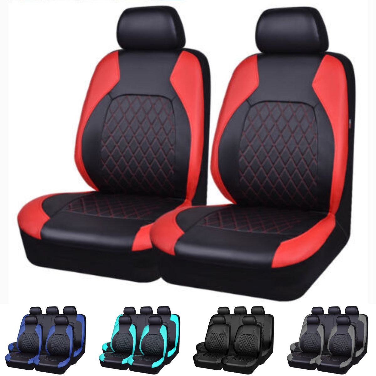 【50% rabatu】🚗🚗Zestaw uniwersalnych pokrowców na fotele samochodowe z miękkiej skóry