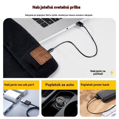 🔥49% TANIEJ🔥🧢Czapka LED z Bluetooth do ładowania，Pozostań w cieple💡