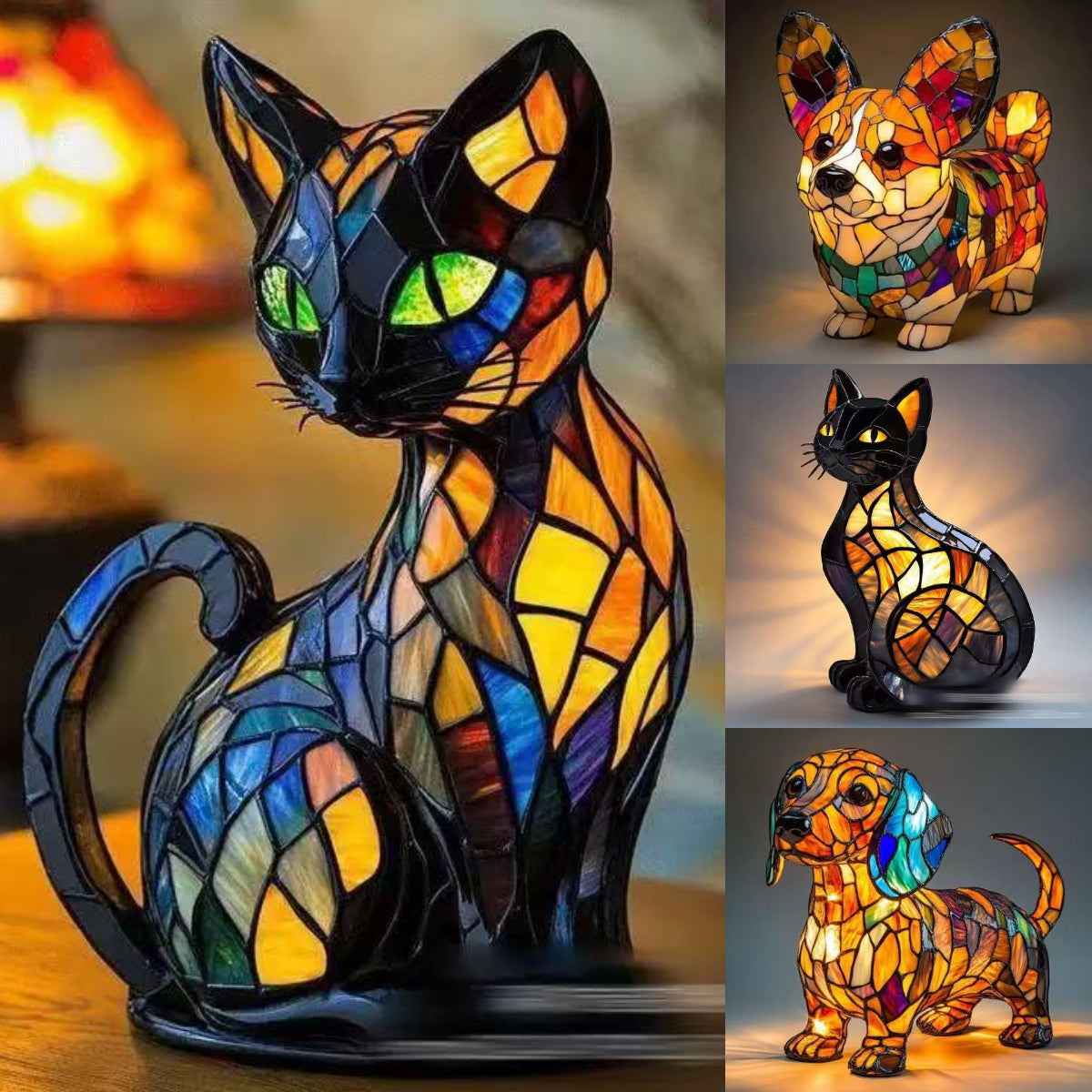 🌟💡【50 % popusta za omejen čas】Prozorna LED nočna lučka iz smole, kreativna dekoracija za pisarno in dom, z USB stikalom