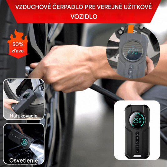 49% OFF✅💥🔥Napájanie na štartovanie auta a vzduchové čerpadlo všetko v jednom stroji【Núdzový zdroj napájania + vzduchové čerpadlo + nabíjačka mobilného telefónu + baterka】