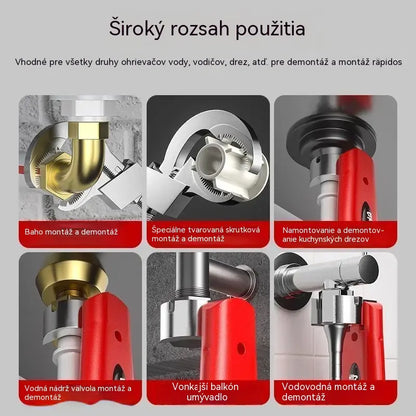 🔧 Nastaviteľný multifunkčný kľúč na batérie – ľahký a protišmykový!