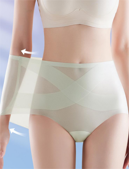 🔥🩲 (6 kusov) - zľava 50% - Nové bezšvové spodné prádlo s vysokým pásom Ice-Cool Bandage