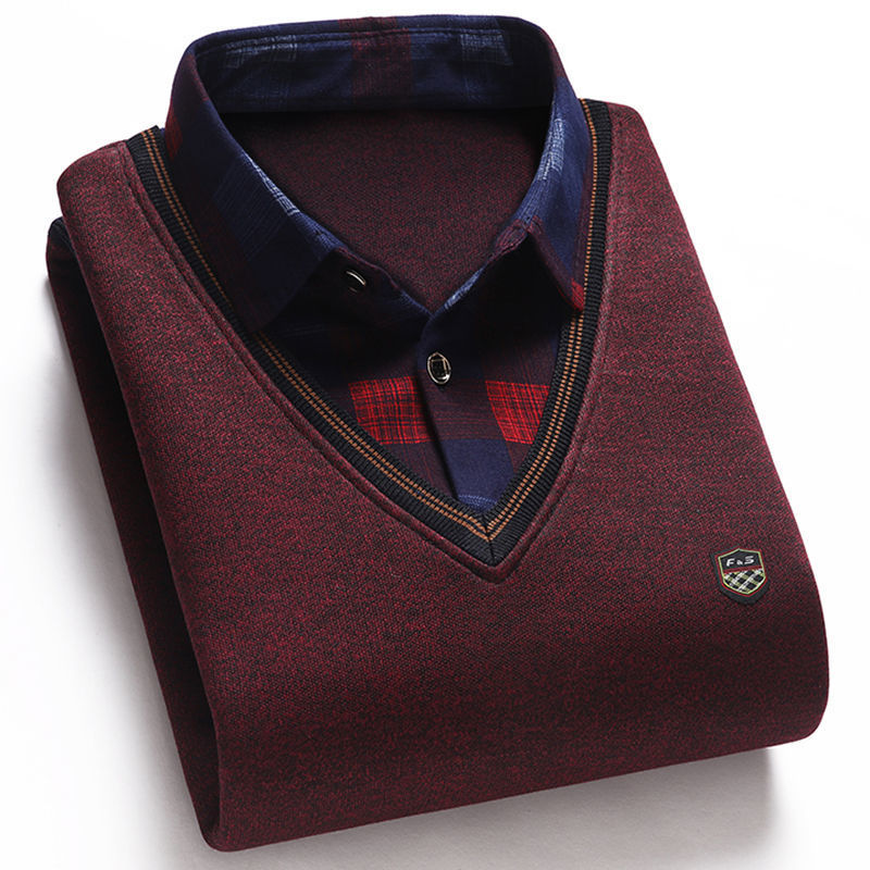 👔40%OFF--Krajnja ponuda za kraj godine[M-4XL] Muška pletena svilena košulja