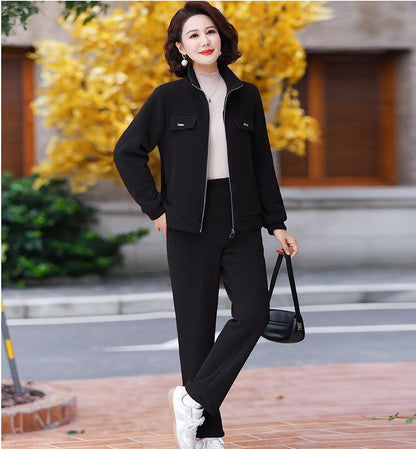 💥【50% de descuento por tiempo limitado】Conjunto casual de mujer de pana gruesa 2025 (chaqueta + pantalón)