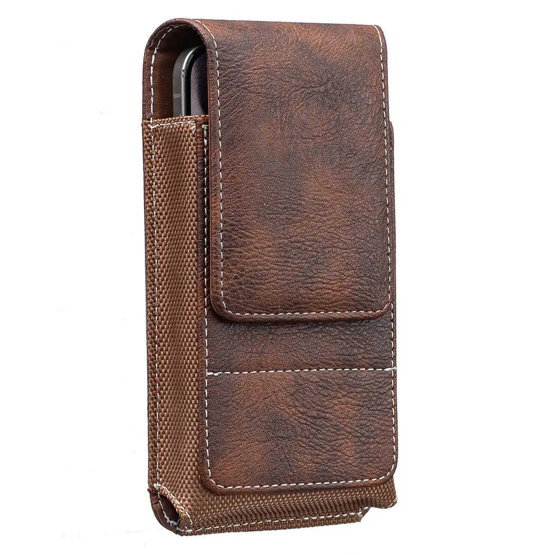 1 kus za 22 € 🔥 Puzdro na telefón s klipom na opasok - magnetické zapínanie, odolné a obsahuje priehradky na karty (9,5*18,5 cm)