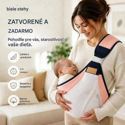 👶 Ľahký ergonomický nosič pre bábätká | Ideálny na prechádzky a cestovanie ✈️