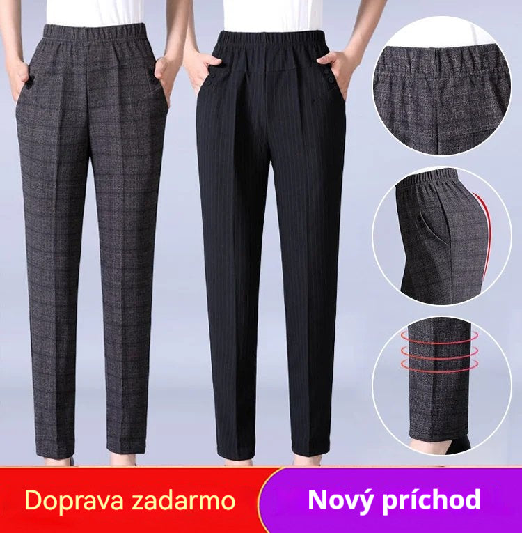 🏆【Časovo obmedzená zľava 50%】🔥【45-90 kg】Nové dámske nohavice rovného strihu s vysokým pásom