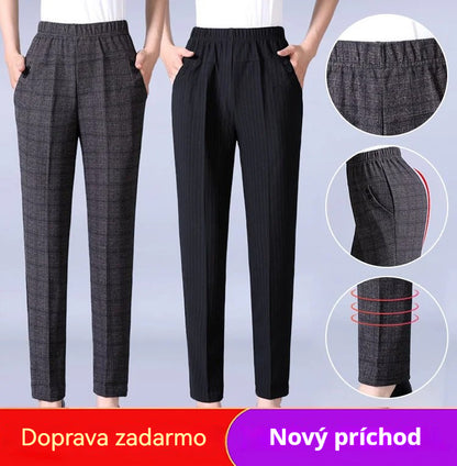 🏆【Časovo obmedzená zľava 50%】🔥【45-90 kg】Nové dámske nohavice rovného strihu s vysokým pásom