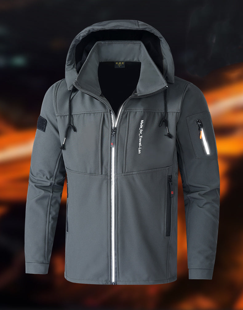 🔥 【Oferta por tiempo limitado -50%】Nueva chaqueta con capucha de hombre, gruesa y cálida, otoño-invierno