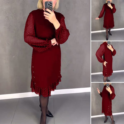 💖💖【S-5XL】🍁🍂Vysoko kvalitné štýlové jesenné a zimné šaty v novom štýle