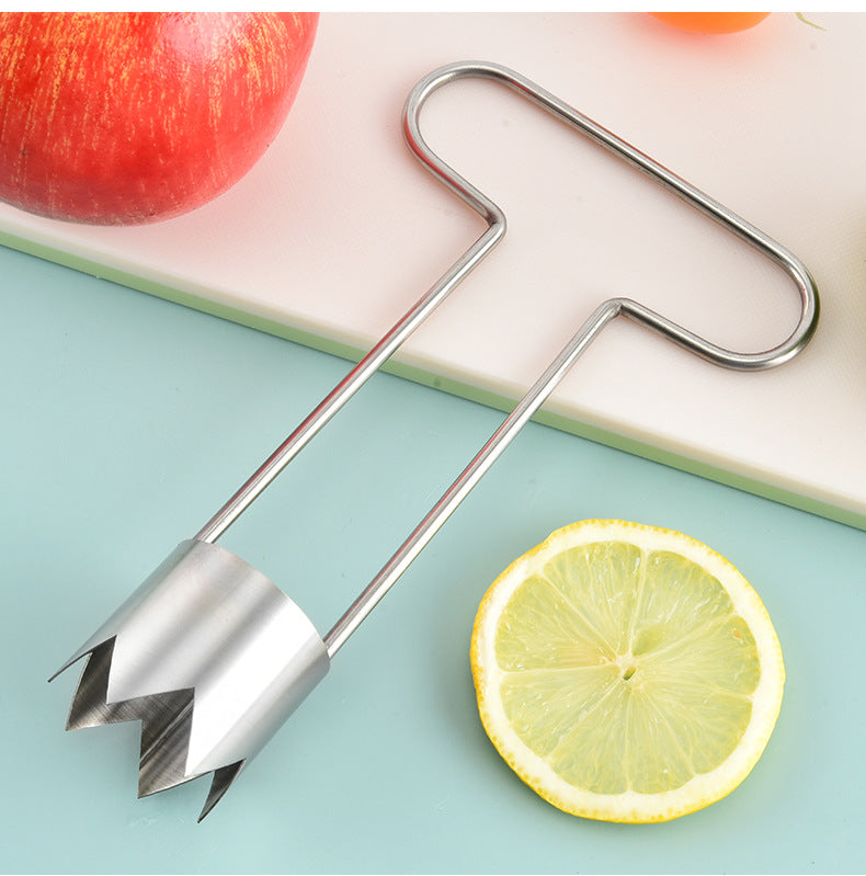 ✨【Compra 1 y llévate 1 gratis】✨ Descorazonador multifuncional para frutas y verduras, material apto para alimentos, ideal para calabaza amarga y para quitar el corazón de la manzana, utensilio de cocina.