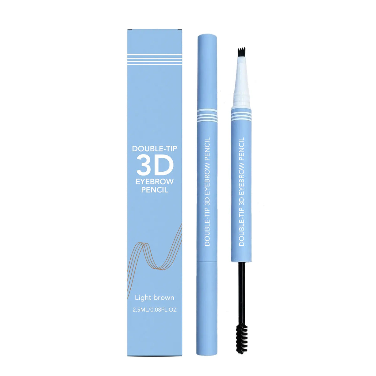 ✨ Rozlúčte sa s riedkym, nerovným obočím – vytvorte si prirodzené a dlhotrvajúce obočie s touto 3D ceruzkou na obočie s dvoma koncami! ✨