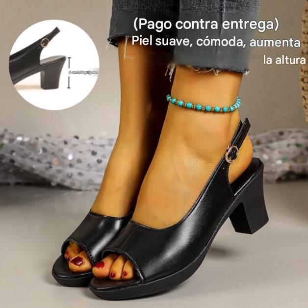 💖【Pago contra entrega】🥿Zapatos de mujer nuevos 2026, de piel suave, cómodos, que aumentan la estatura