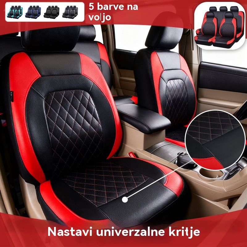 💥Časovno omejen 49 % popust 🚗✅ Univerzalni komplet kakovostnih mehkih usnjenih prevlek za avtomobilske sedeže