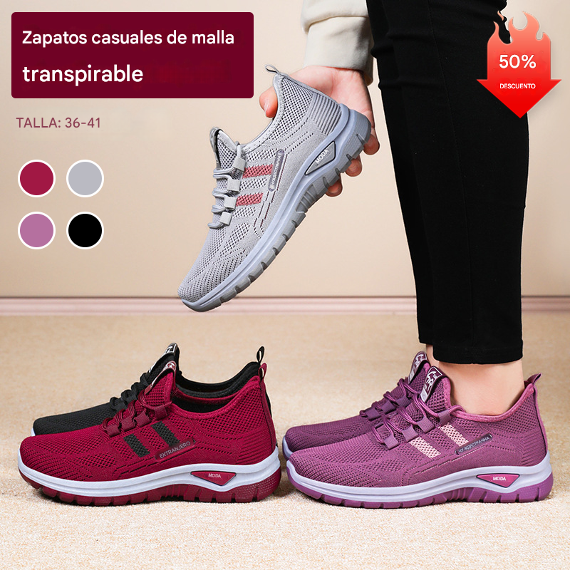 🏆✨【Tallas 36-41】Nuevos zapatos deportivos de malla transpirable para mujer (2026)