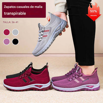 🏆✨【Tallas 36-41】Nuevos zapatos deportivos de malla transpirable para mujer (2026)
