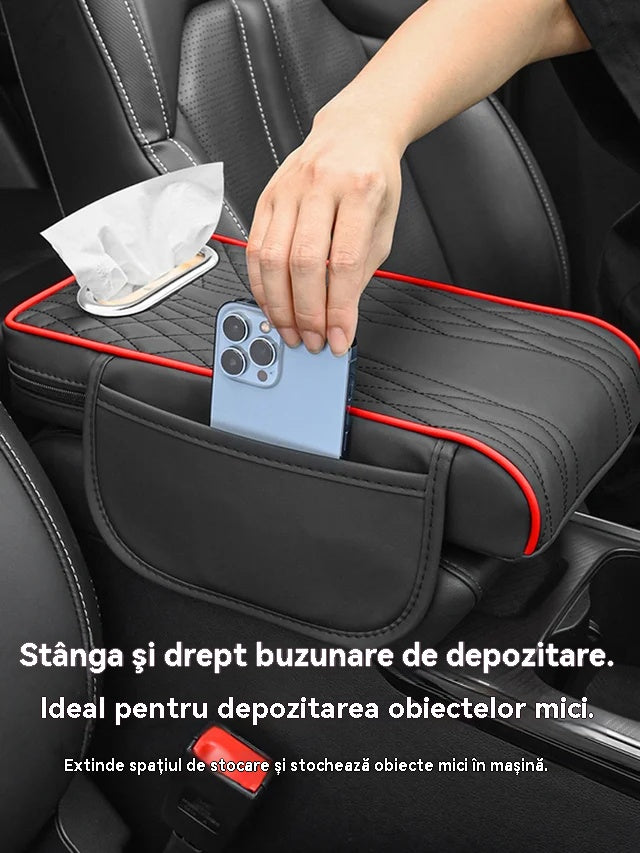 🚗👜【Reducere 50%】Cutie auto multifuncțională din piele 3 în 1.