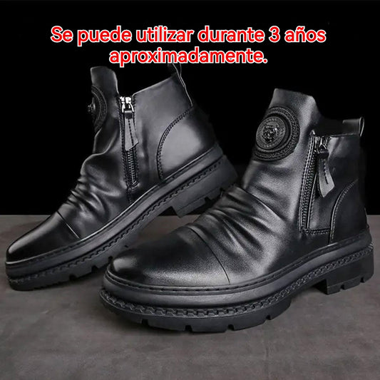 ⏳🔥Descuento del 20 %🔥Nuevos modelos de otoño e invierno 【39-44】 nuevas botas de piel para hombre, piel de vacuno de alta calidad, hechas a mano.