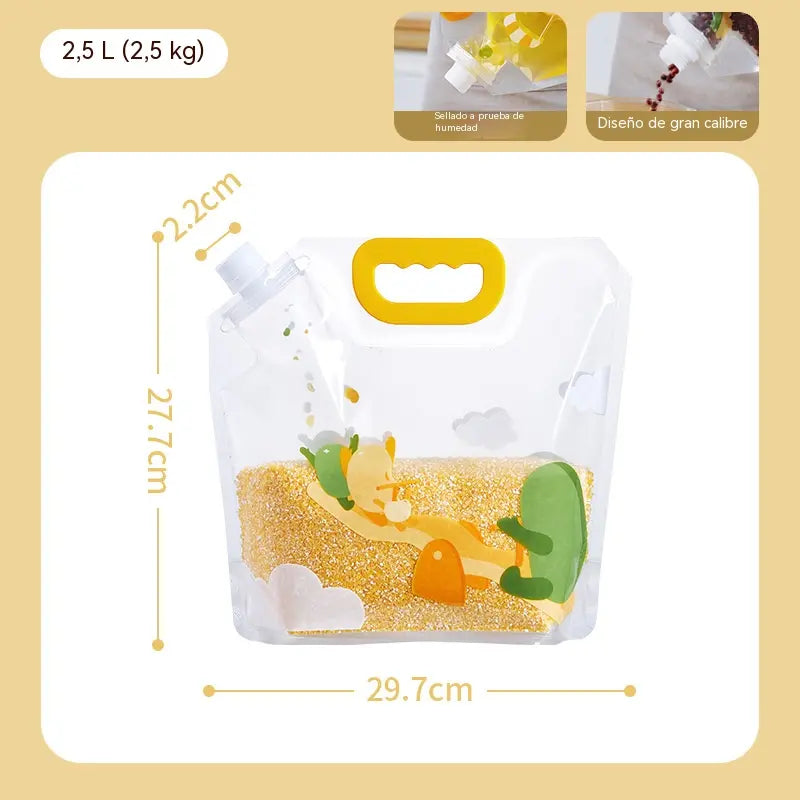 📢📢 Zľava 50%! 6-dielna sada (s lievikom) ⏰ Viacúčelové vrecká na skladovanie potravín, odolné proti hmyzu a vlhkosti.